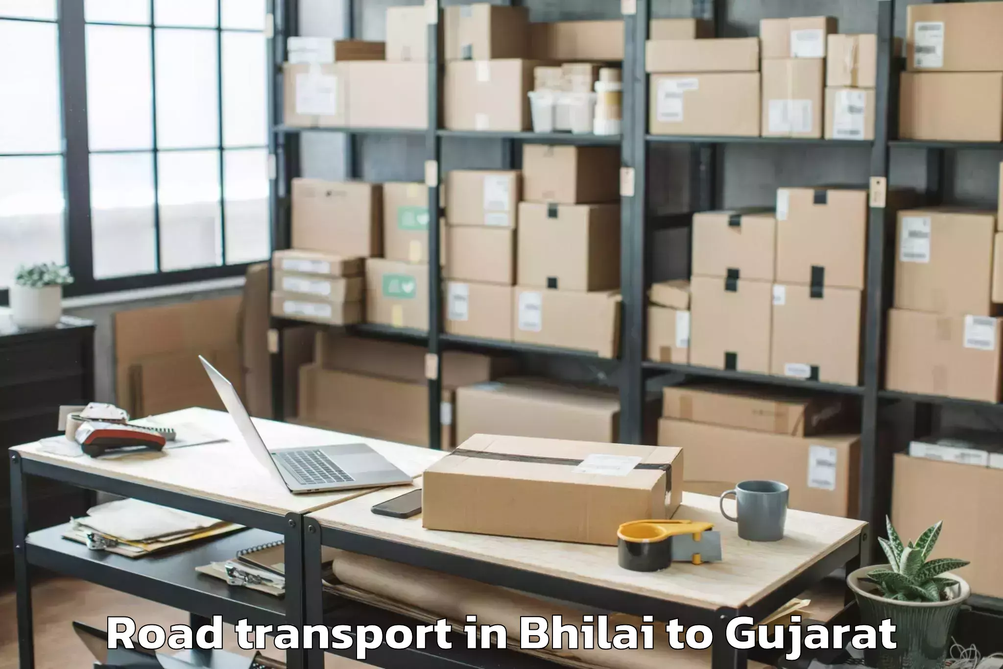 Top Bhilai to Porbandar Airport Pbd Road Transport Available